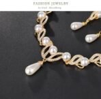Shining Diva Fashion Latest Stylish Design Fancy Traditional Pearl Necklace Jewellery Set for Women (15121s) - Fast Shipping to USA & Canada - Image 7