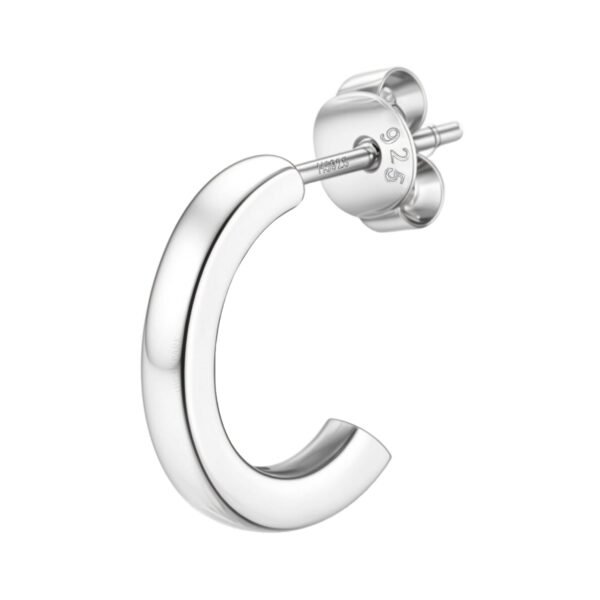 HIGHSPARK 925 Silver Men?s Designer Hoop Earring - Fast Shipping to USA & Canada