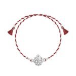 GIVA 925 Silver Leaf Ganesha Rakhi|Raksha Bandhan Rakhi for Brother | Gift for Men & Boys| With Certificate of Authenticity and 925 Stamp