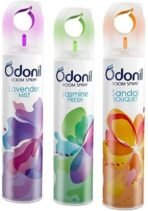 Odonil - Spray (Pack of 3) Rose GARDEN/Sandal BOUQUET/Lavender MIST -220ml each Spray (3 x 73.33 ml) - Fast Shipping to USA & Canada