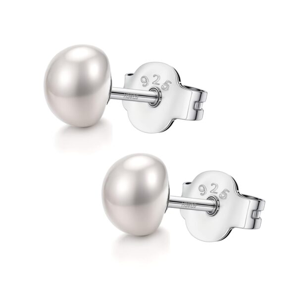 HighSpark 925 Silver Pearl Earrings for Women - Fast Shipping to USA & Canada