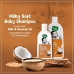 Mother Sparsh Milky Soft Baby Shampoo - 400ml | For Daily Moisturizing | Tear Free Formula With Milk Protein, Vitamin E & Coconut Oil - Fast Shipping to USA & Canada - Image 3