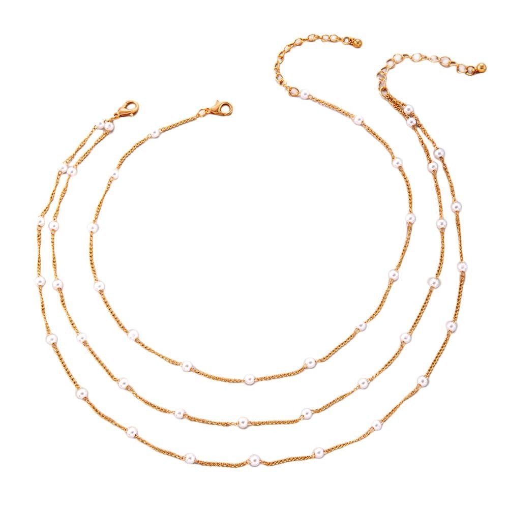 516A1N3JqVL.jpg Shining Diva Fashion Set of 3 Latest Stylish Pearl Chain Necklace for Women and Girls (rrsd16560np) - Fast Shipping to USA & Canada - Image 1