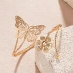 Shining Diva Fashion Gold Plated Stylish Kada Bajuband Bracelet Armlet for Women and Girls - Fast Shipping to USA & Canada - Image 5