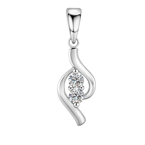 HighSpark 925 Silver Dew Drop Solitaire Pendant - Fast Shipping to USA & Canada