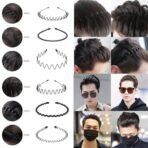 Shining Diva Fashion Black Metal Hair Band for Men Boys Women Girls Kids 6 Pcs Combo Hairband Headbands Sports Yoga Face Wash Facial Hair Accessories (15905HB) - Fast Shipping to USA & Canada - Image 5