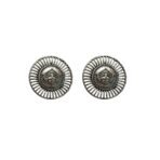ACCESSHER Oxidised Silver Stud Earrings - Fast Shipping to USA & Canada
