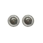 ACCESSHER Oxidised Silver Stud Earrings - Fast Shipping to USA & Canada