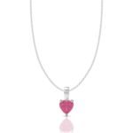 ANAYRA Fine Silver Jewellery 925 Sterling Silver Solitaire Locket for Women | Trendy Hallmark Certified Gift - Fast Shipping to USA & Canada