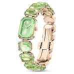 Swarovski Millenia Watch, Octagon Cut Bracelet, Green, Champagne Gold-Tone Finish - Fast Shipping to USA & Canada - Image 4