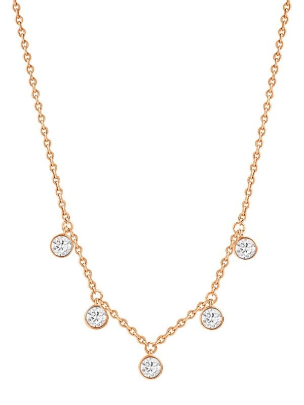 MINUTIAE Dangling Round Constellation Nakshatra Diamond Necklace Extendable Chain for Women - Fast Shipping to USA & Canada