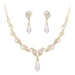 Shining Diva Fashion Latest Stylish Design Fancy Traditional Pearl Necklace Jewellery Set for Women (15121s) - Fast Shipping to USA & Canada