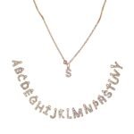 SALTY Signature Alphabet Charm Pendant Necklace for Women - Fast Shipping to USA & Canada