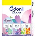 Odonil Bathroom Air Freshener Zipper Mix - 50g (10gx5) | Assorted Pack | Instant & Long Lasting Fragrance | Lasts upto 30 days | Germ Protection pack of 20 - Fast Shipping to USA & Canada