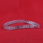 Ananth Jewels Swarovski Zircon Solitaire Pure Brilliance Princess Cut Radiant Bracelet for Women 7 " - Fast Shipping to USA & Canada - Image 4