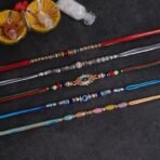 Fashion Frill Mens Rakshabandhan Rakhi For Brother Set Combo Of 5 (Rk226) - Fast Shipping to USA & Canada - Image 3