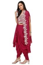 Soch Womens Embroidered Georgette Co-ord Set - Fast Shipping to USA & Canada - Image 4