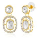 Peora Gold Plated Cubic Zirconia Crystal & Black Beads Studded Mangalsutra & Drop Earrings Jewellery Gift for Women - Fast Shipping to USA & Canada - Image 6