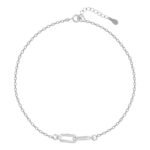 GIVA 925 Silver Continuity Bracelet, Adjustable Gifts for Girlfriend, Gifts for Women & Girls| With Certificate of Authenticity and 925 Stamp | 6 Month Warranty*