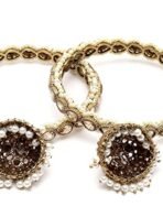 Karatcart Set of 2 Gold Plated Kundan Studded Jhumki Bangles Set for Women - Fast Shipping to USA & Canada - Image 7