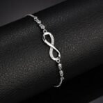 Shining Diva Fashion Endless Love Crystal Infinity Bracelet for Women CZ Diamonds Latest Stylish Adjustable Charm Tennis Bracelet for Girls - Fast Shipping to USA & Canada - Image 3