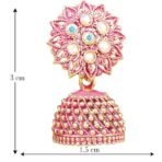 Fashion Frill Multicolor Oxidised Earrings Jhumka Set For Women Girls Stylish Traditional Pearl Small Jhumki Earings Pair Combo Of 4 - Fast Shipping to USA & Canada - Image 7