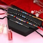 Fashion Frill Mens Designer Rakhis For Brother/Bhai/Bhabhi/Bhaiya Evil Eye Design Thread Rakhi For Brother Trendy Rakhi Rakshabandhan Special Rakhis Combo Of 4 - Fast Shipping to USA & Canada - Image 6