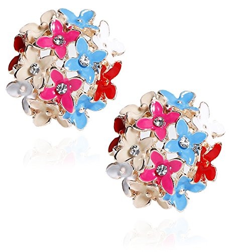 YouBella Jewellery Floral Stud Earrings for Girls and Women - Fast Shipping to USA & Canada