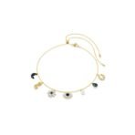Swarovski Women's Symbolica Choker, Moon, Infinity, Clover, Evil Eye And Horseshoe, Blue, Gold-Tone Plated - Fast Shipping to USA & Canada