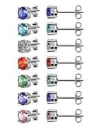 YELLOW CHIMES SWAROVSKI ELEMENTS 7 Days Earrings Set with 18K Platinum Plating in 7 Beuatiful English Colors in Elegant Box for Girls and Women - Fast Shipping to USA & Canada - Image 5