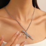 SALTY Alpha Gun Charm Stainless Steel Locket Necklace for Men - Fast Shipping to USA & Canada - Image 3