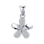 HighSpark 925 Sterling Silver Flower Pendant - Fast Shipping to USA & Canada