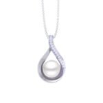 Clara 92.5 Sterling Silver Real Pearl Pendant with Chain |Gift for Women and Girls - Fast Shipping to USA & Canada