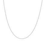 Clara Anti-Tarnish 92.5 Sterling Silver Ball Chain Necklace in 16 18 24 inches | Gift for Women & Girls - Fast Shipping to USA & Canada