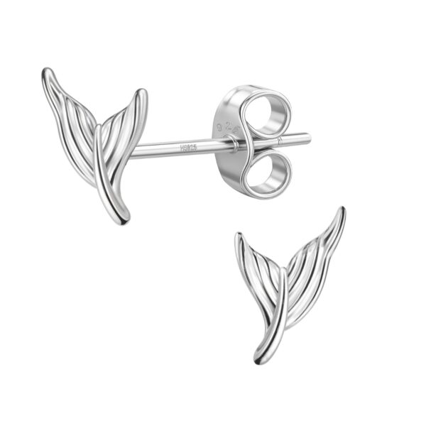 HighSpark 925 Silver Mermaid Tail Earrings - Fast Shipping to USA & Canada