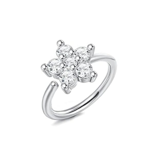 HighSpark 925 Silver Nose Pin for Women - Fast Shipping to USA & Canada
