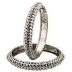 Sasitrends Traditional Oxidized Silver Plated Bangles for Women and Girls - Fast Shipping to USA & Canada - Image 2