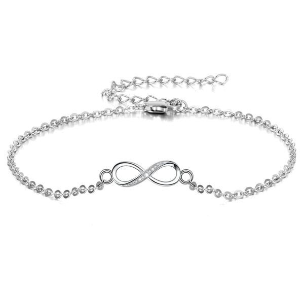 HighSpark 925 Silver Infinity Anklet - Fast Shipping to USA & Canada