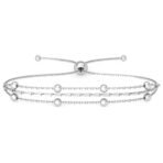 Clara 925 Pure Silver Multi Chain Bracelet | Adjustable, Anti Tarnish | Gifts for Women and Girls - Fast Shipping to USA & Canada