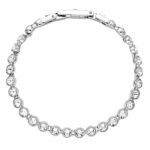 Swarovski 1791305 Tennis Crystal Bracelet, ?????, Brass Silver - Fast Shipping to USA & Canada