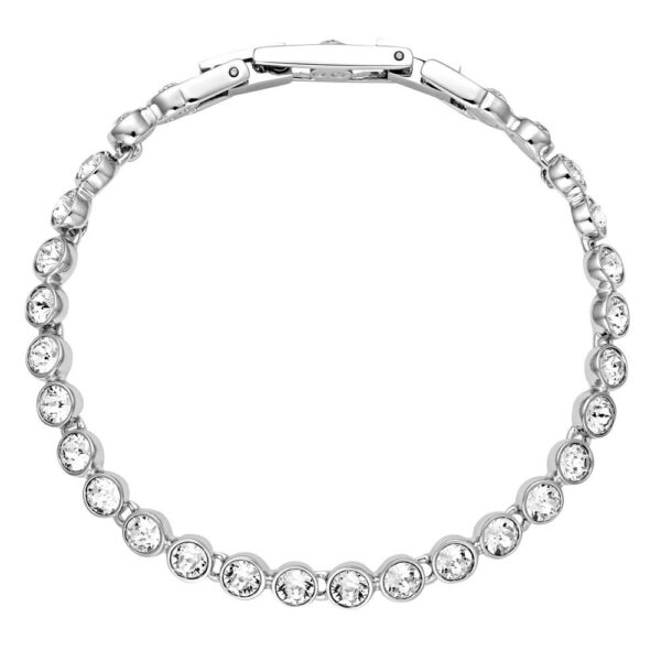Swarovski 1791305 Tennis Crystal Bracelet, ?????, Brass Silver - Fast Shipping to USA & Canada
