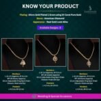 Sasitrends Stunning Micro Gold Plated Designer Pendant Chain Necklace - Fast Shipping to USA & Canada - Image 3