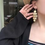 SALTY Anti Tarnish Nightclub Exaggerated Tassel Drop Earrings Set for Women | Stylish Fashion Jewellery | Accessories for Girls | Minimal Jewelry | Ideal for Gifting - Fast Shipping to USA & Canada - Image 3