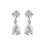 Clara 925 Sterling Silver Liba Necklace Jewellery Set With Earrings | Rhodium Plated, Swiss Zirconia stone | Gift for Women and Girls - Fast Shipping to USA & Canada