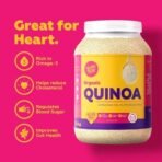 Yogabar Whole Quinoa 1kg Pouch - Gluten Free Quinoa Grain - Diet Food for Weight Loss Management - Helps Manage Sugar Levels - Low GI for sustained Energy - Fast Shipping to USA & Canada - Image 7