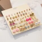 Fashion Frill Earrings For Women Fashion Butterfly Flower Studs Earrings For Women Girls Love Gifts Earrings Combo Set Jewellery 30 Pair of Earrings - Fast Shipping to USA & Canada - Image 5