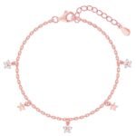 GIVA 925 Silver Rose Gold Starlit Dreams Bracelet, Adjustable| Gifts for Girlfriend, Gifts for Women & Girls| With Certificate of Authenticity and 925 Stamp | 6 Month Warranty