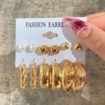 Shining Diva Fashion 12 Pairs Combo Earring Set Latest Stylish Western Earrings for Women and Girls (16142er) - Fast Shipping to USA & Canada - Image 7