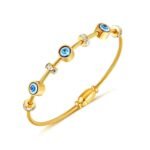 Fashion Frill Evil Eye Bracelet For Women Golden Charm Evil Eye Bracelets For Women Girls Love Gifts Jewellery - Fast Shipping to USA & Canada
