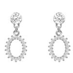 GIVA 925 Silver Nikita's Hollow Zircon Drop Studs | Gifts for Girlfriend, Gifts for Women and Girls |With Certificate of Authenticity and 925 Stamp | 6 Month Warranty